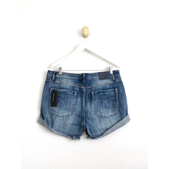 NEW! One Teaspoon Super Freaks Lace Up Cut Off Jean Shorts SZ 32 - Picture 7 of 11